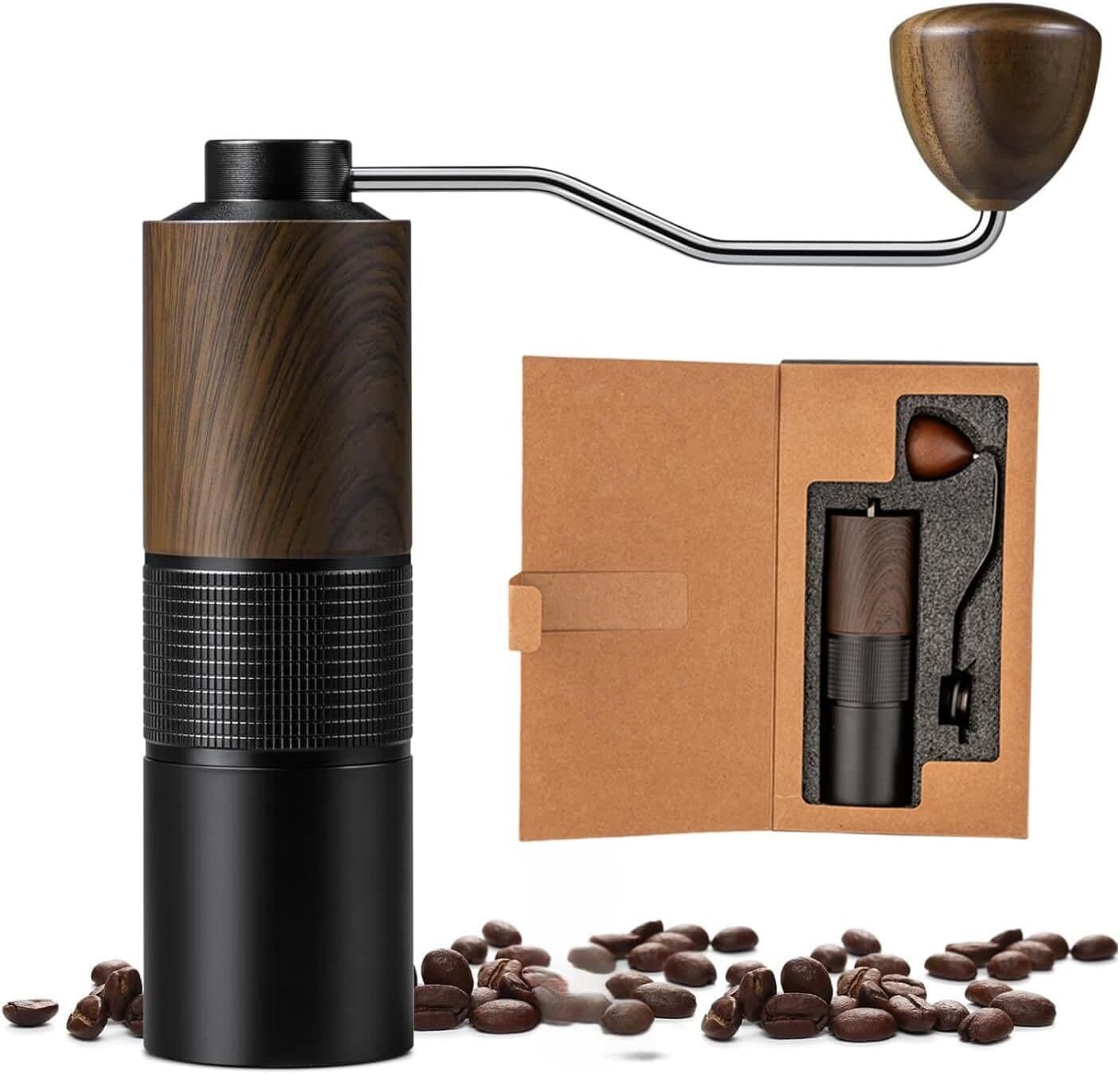 Moulin à café manuel avec meule conique en acier inoxydable